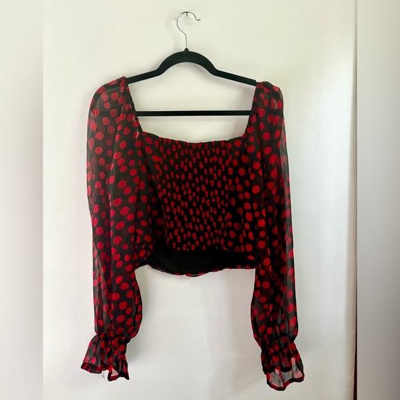 FREE PEOPLE | BNWT Parker top in red | size medium - Picture 7 of 8